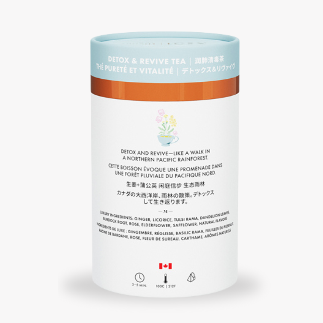 Detox and Revive Luxury Herbal tea | Canadian | 24 Tea Bags