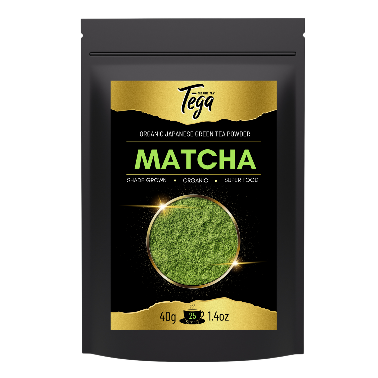 Tega Organic Japanese Matcha Green Tea Powder 40g